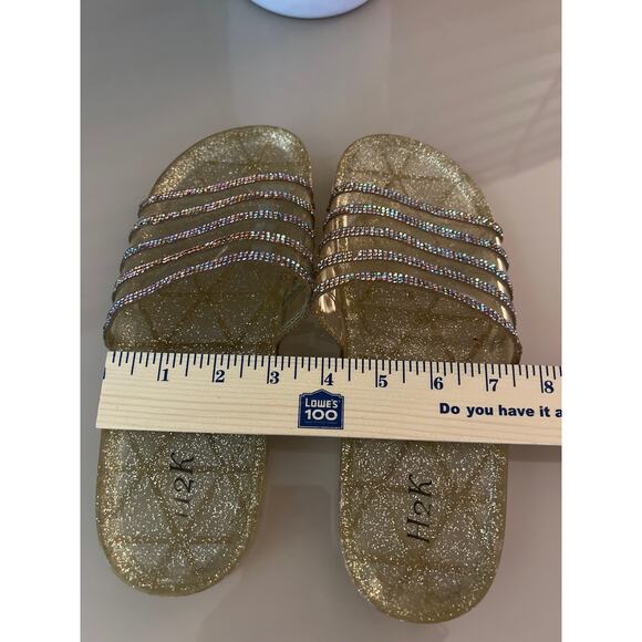 H2K SUNNY GOLD LADIES SLIDES size 7.5 - Picture 6 of 8